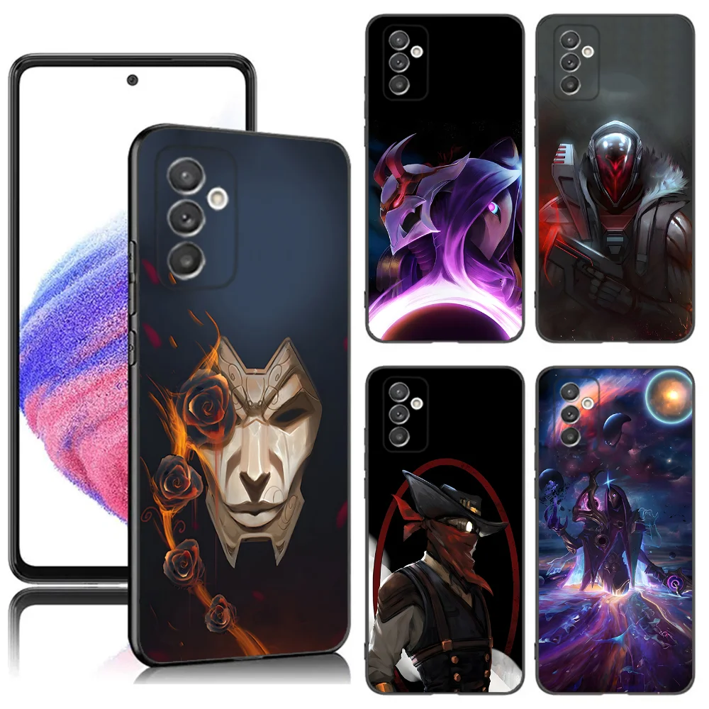 L-LOL K-Khada Jhin Virtuoso Phone Case For Samsung S24,23,22,30,21,10,9,Ultra,Plus,Lite,FE,5G Black Soft Case