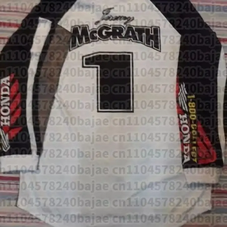 

Honda Jersey Motocross Vintage #1 MCGRATH Racing Products Long Sleeve Breathable Quick Dry Motorcycle Shirt Comfortable Jersery