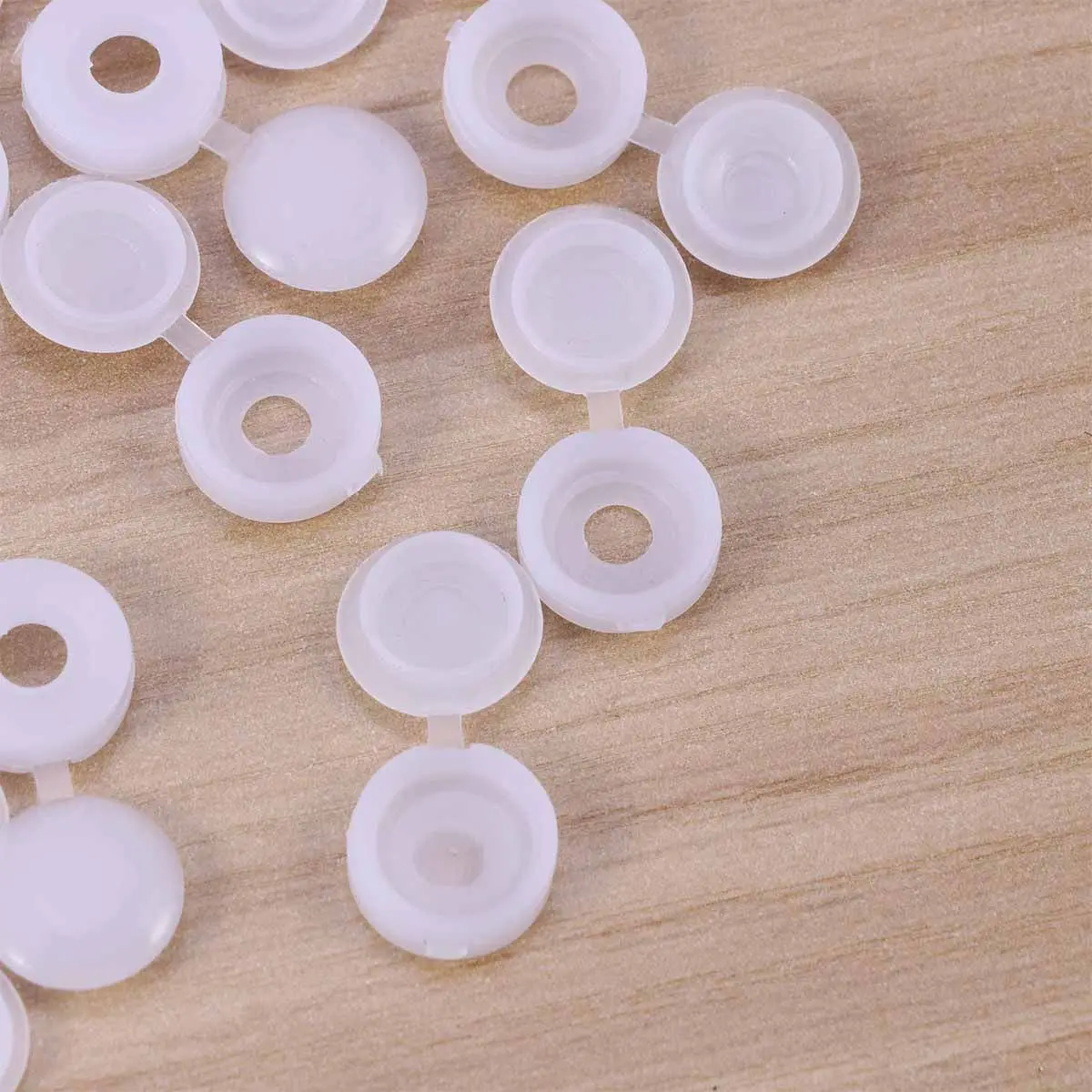 50Pcs Screw Hole Cover Plastic Caps for Furniture Rust Resistant Covers Hiding Screw Heads Easy Fit -X Fasteners White
