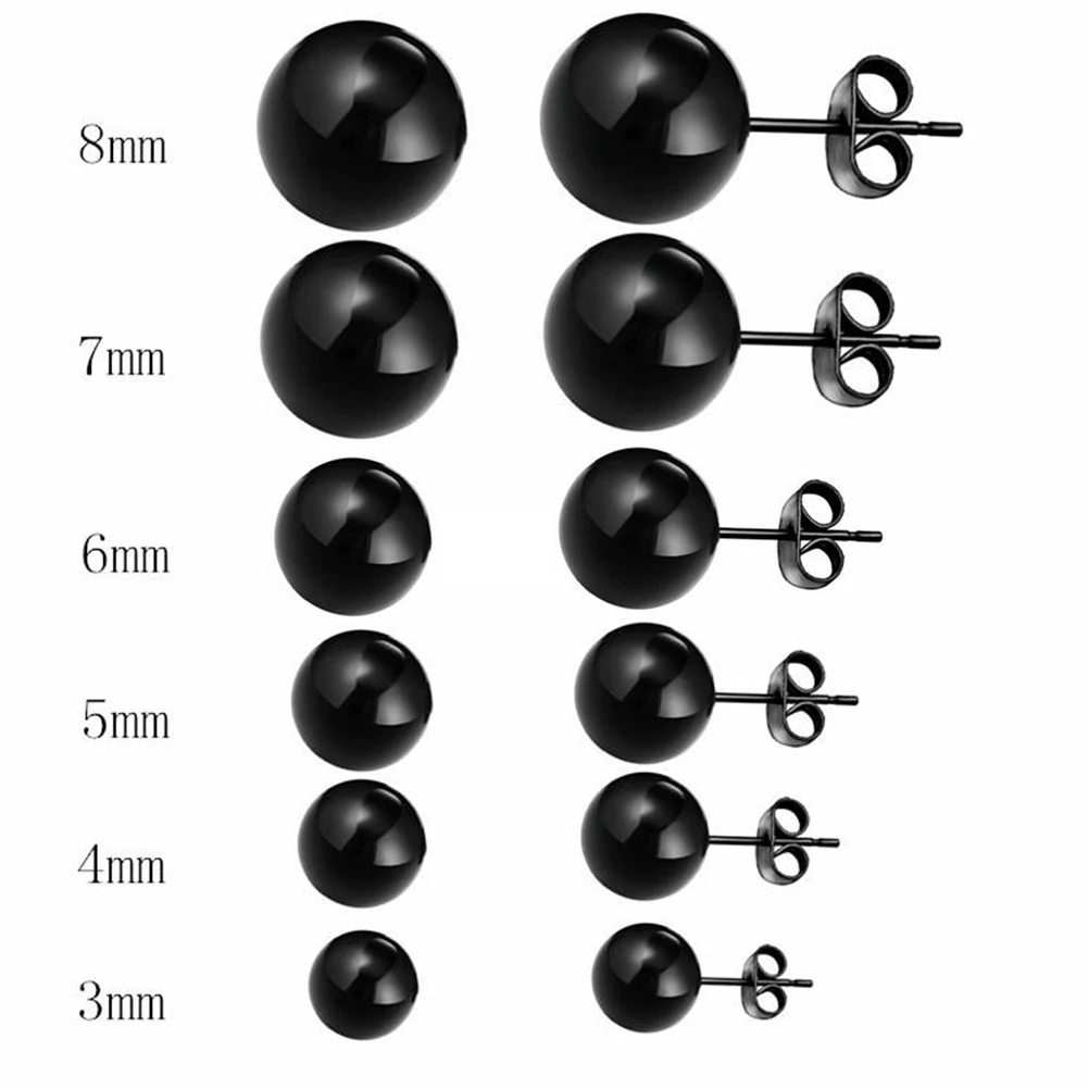 

Hypoallergenic Earrings Women Ball Lock Prevent Allergy Stainless Steel Ear Rings Gifts Birthday Anniversary Celebration Popular