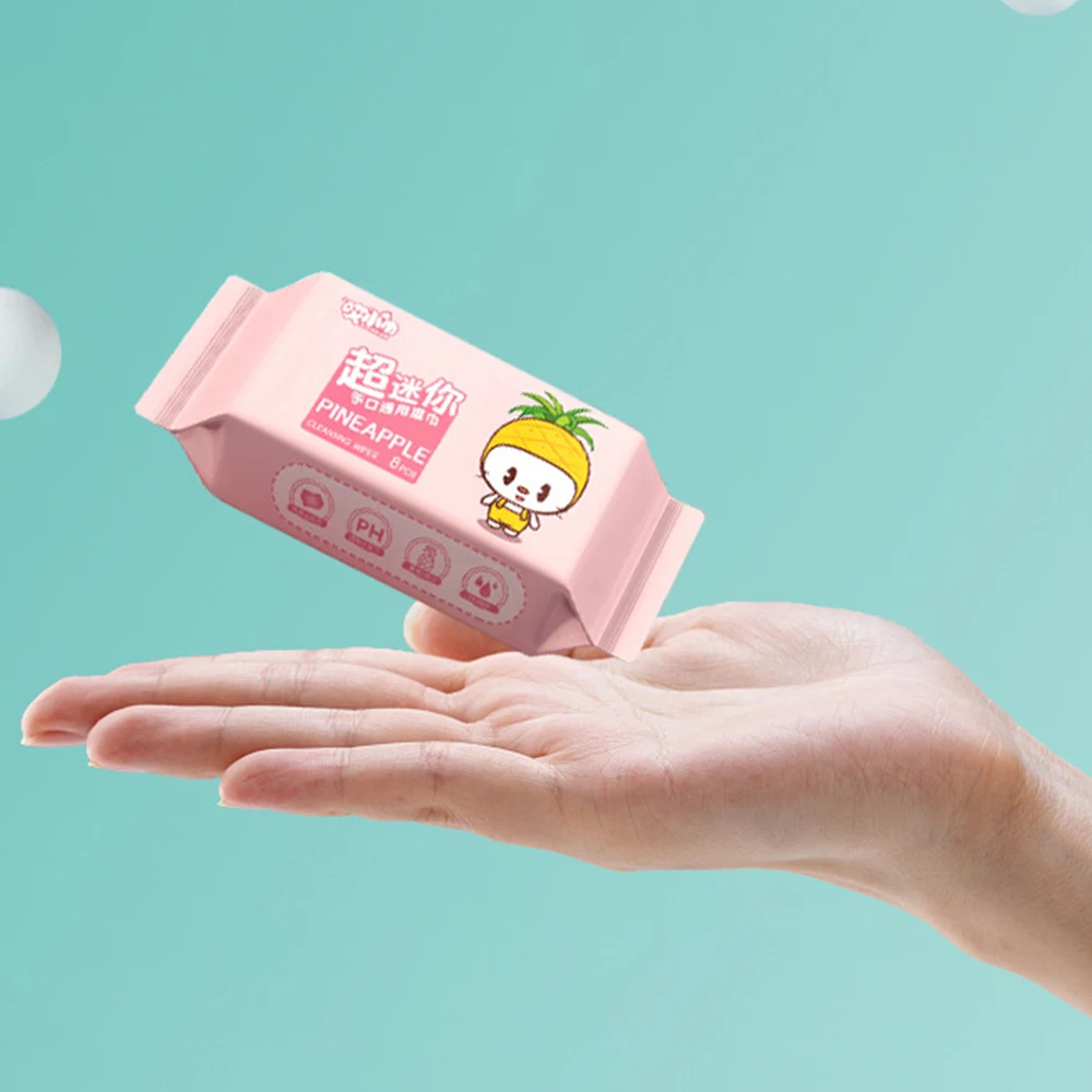 Süße weiche Baby-Feuchttücher, Hand- und Mundreinigung, Einweg-Freshing-Reinigungstücher, hochwertige große Packung, zum Abwischen von Gesichtsservietten für Babys