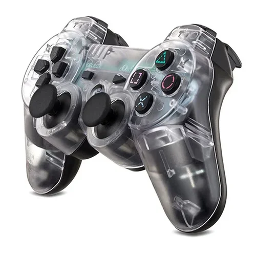 Videojuego inalámbrico Dual Shock Gamepad controlador de mano transparente para Sony PS3 Playstation 3 consola Sixaxis Joystick remoto