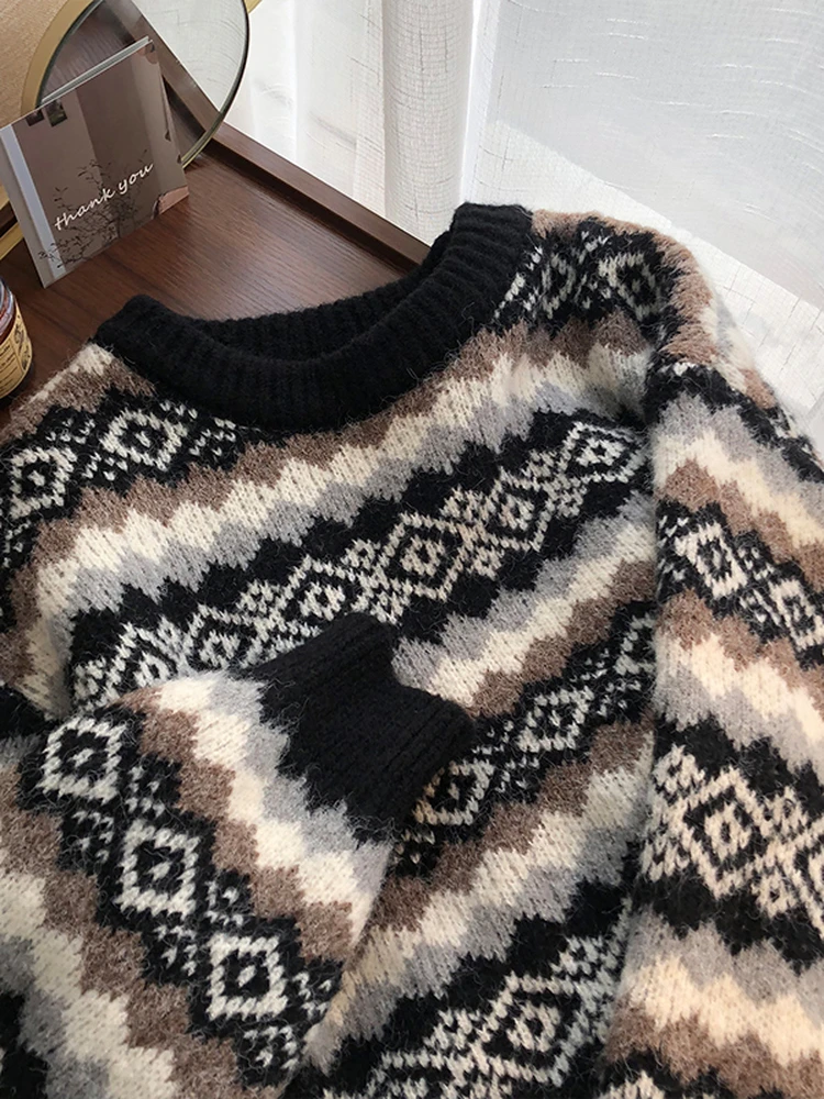 سترة نسائية Laid-ba College Sle Cisas باللون الأحمر فضفاضة مناسبة للخريف والشتاء تصميم جديد حلو Sle مستدير Ne Long Sve #4