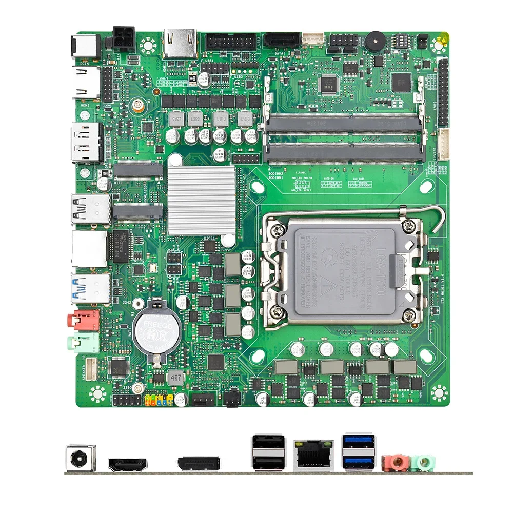 

ITX H610 DC A02 computer main board DDR4 memory LGA-1700 support 12/13 generation CPU