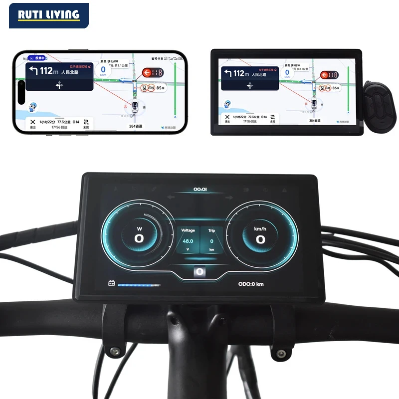 RUTI H8 Stopwatch Speedometer Electric Cycplus Cycling Bicycle Computer Screen projection navigation Digital Stopwatch