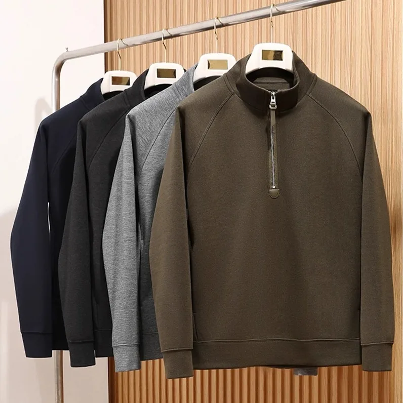 

Мужская шерстяная куртка из лиоцелла на молнии, легкая, роскошная, матовая, осенне-зимняя, ветрозащитная, теплая, повседневная, для путешествий