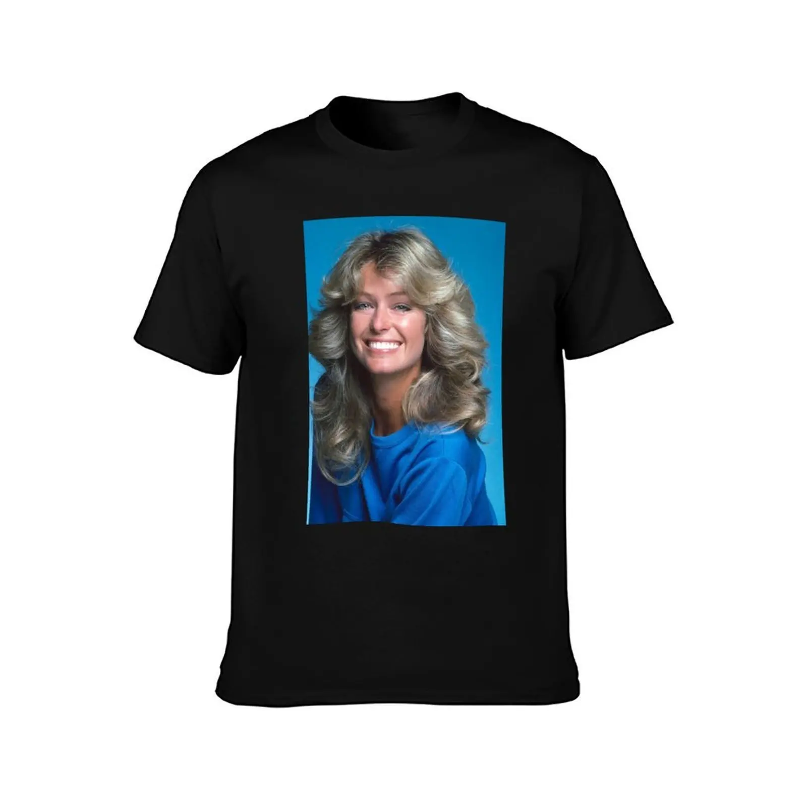 Orlando Brown farrah fawcett T-Shirt, Summer Casual Cotton Tee, Oversized Streetwear Tops, Vintage Graphic Print, 100% Cotton