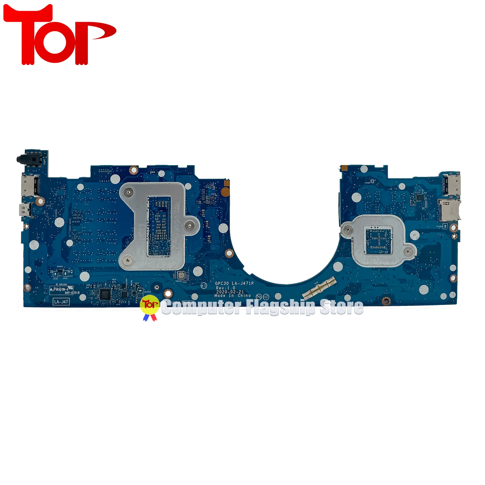 KEFU LA-J471P Laptop Motherboard For HP  Envy 13-BA LA-J471P GPC30 Mainboard I5-10210U I7-10510U 8G-RAM 8G-RAM MX250/V2G