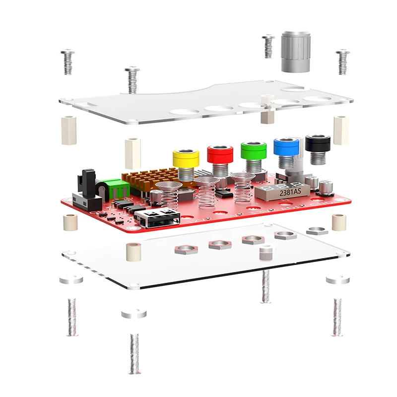 Placa de ruptura de voltaje con interruptor de Sensor táctil, perilla de voltaje ajustable ADJ de 1,8 V-10,8 V, entrada de CC de 13-24V a 3,3 V, 5V, 12V, USB 2,0