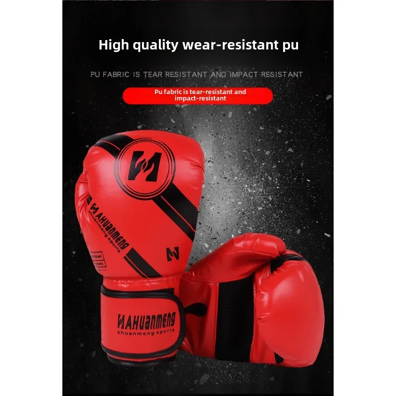 Guantes de boxeo y arena, guantes de entrenamiento profesionales con saco de arena, hombres y mujeres, adultos, niños, guantes de boxeo de lucha Muay Thai