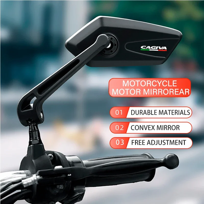 Adjustable Rotating Rearview Mirror For Cagiva Canyon 500 Mito 125 SP525 Planet 125 Navigator LOGO Motor Side Rear view Mirrors