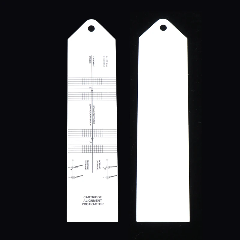 Turntable Phono Phonograph Pickup Cartridge Adjustment Ruler Calibration Gauge LP Stylus Alignment Protractor Tool