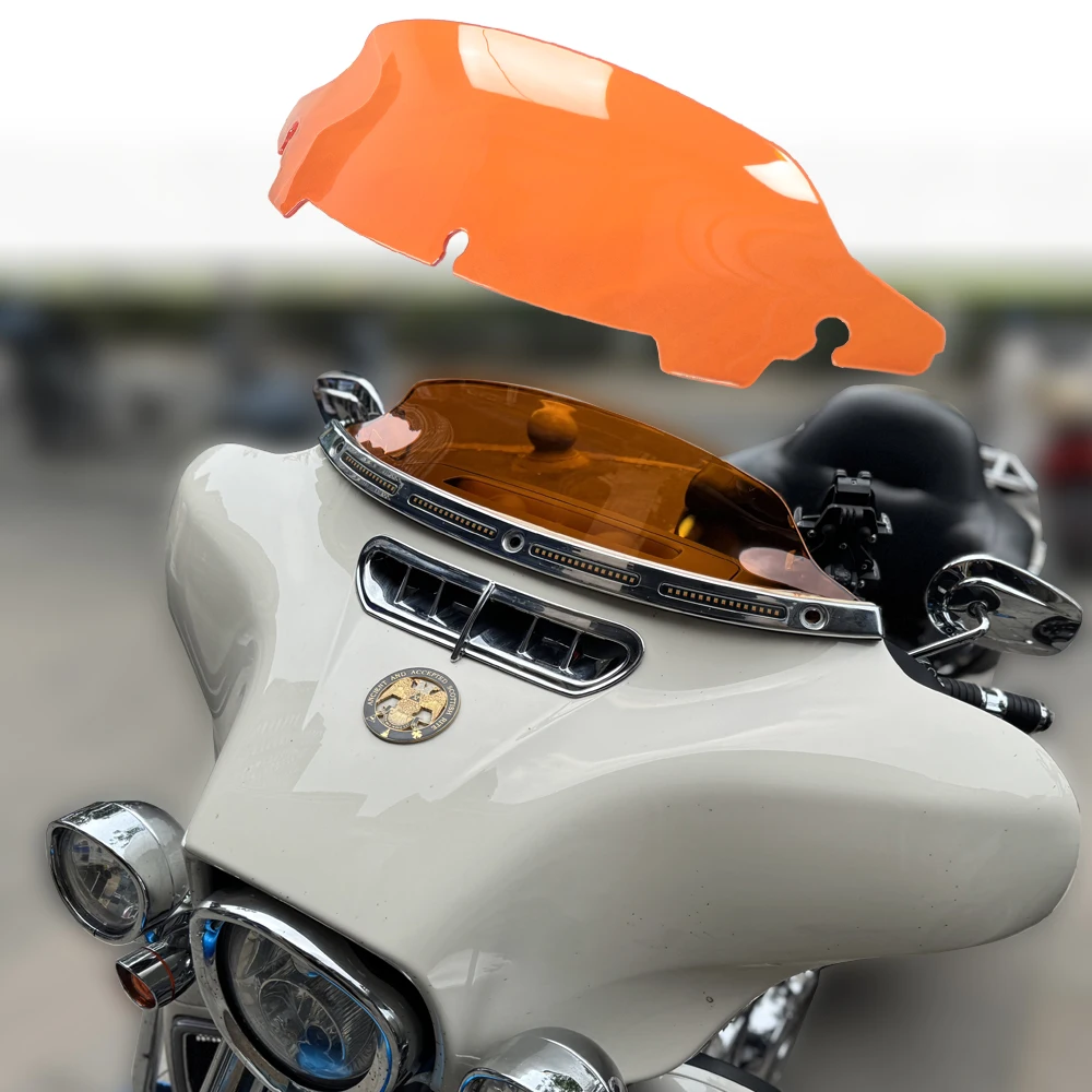 Motorcycle 4.5 Inches Spoiler Design Colorful Windshield 4mm PC Fit For SG And Ultra Limited 2014-2023