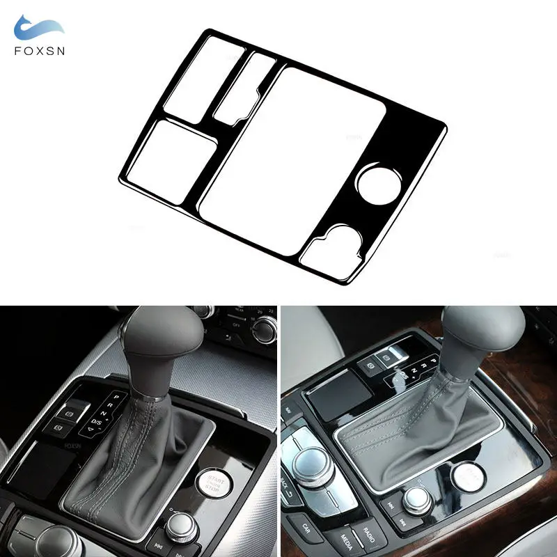 

Soft Carbon Fiber Car Accessories Center Console Gear Shift Panel Frame Cover Trim For Audi A6 C7 S6 A7 4G8 S7 2012-2018 LHD/RHD