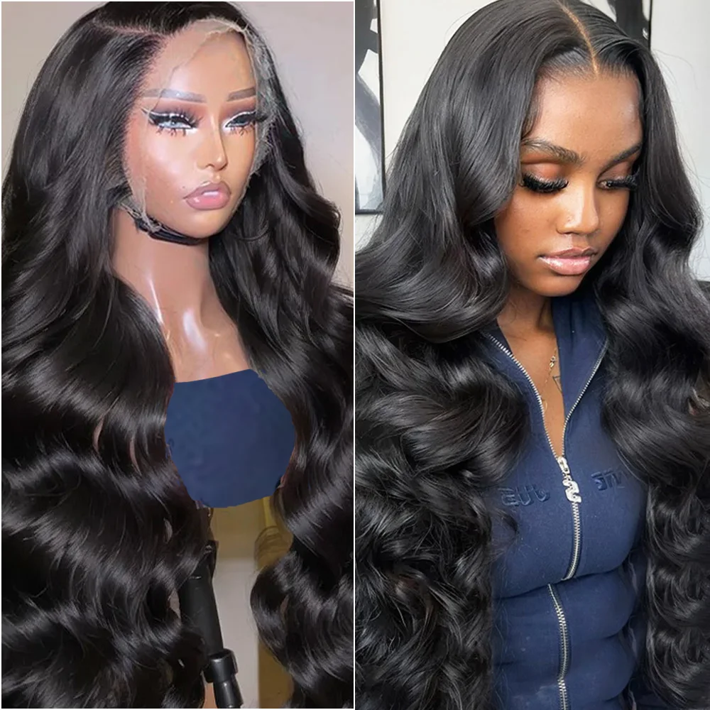 

Body Wave 13x6 13x4 HD Transparent Lace Front Human Hair Wig 28 38 Inches 5x5 Lace Frontal Water Wave 5x5 Closure Wigs for Women
