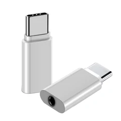 1-5pcs Type C To 3.5mm Aux Adapter Connetor Type-c 3.5 Jack Audio Cable For Xiaomi Huawei Honor HiFi Wired Earphone OTG Connetor