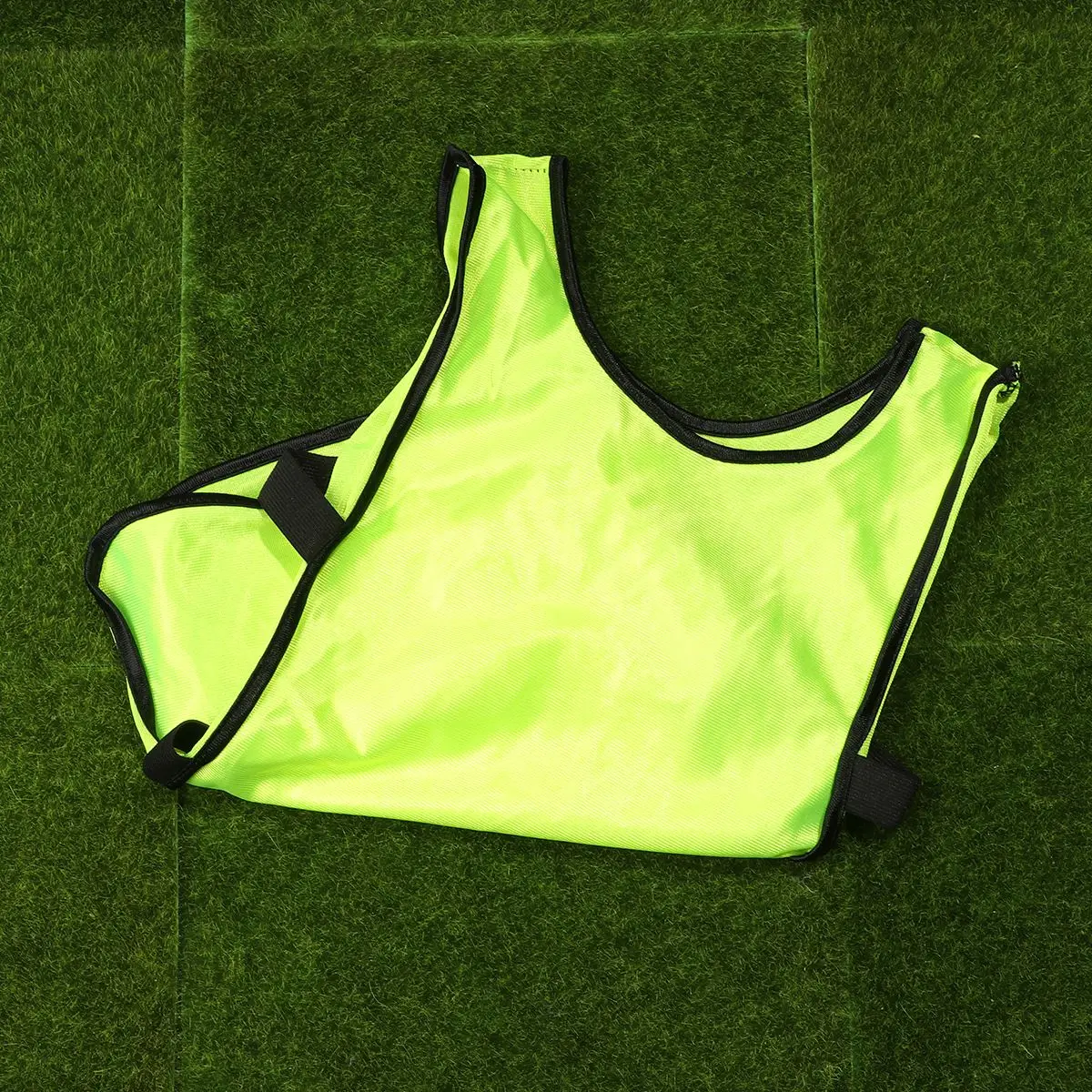 6 個蛍光グリーンサッカーベスト子供通気性ピニースクリメージベスト新しいサッカートレーニングチョッキ服子供のための
