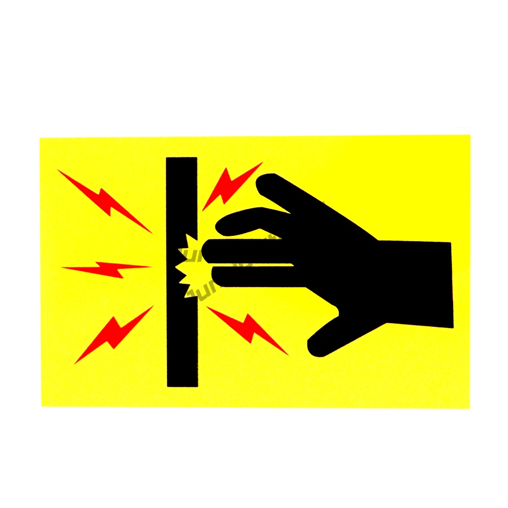 خطر لا تلمس ملصق ملصق تحذير كهربائي للصدمات الكهربائية عالية الجهد ، ملصق مقاوم للماء ذاتي اللصق للسيارة #3