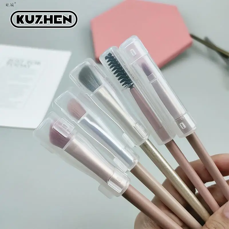 1PC Protective Cover Makeup Brush Storage Holders Plastic Dust Cover For Cosmetic Brushes Make Up Tool Accessories