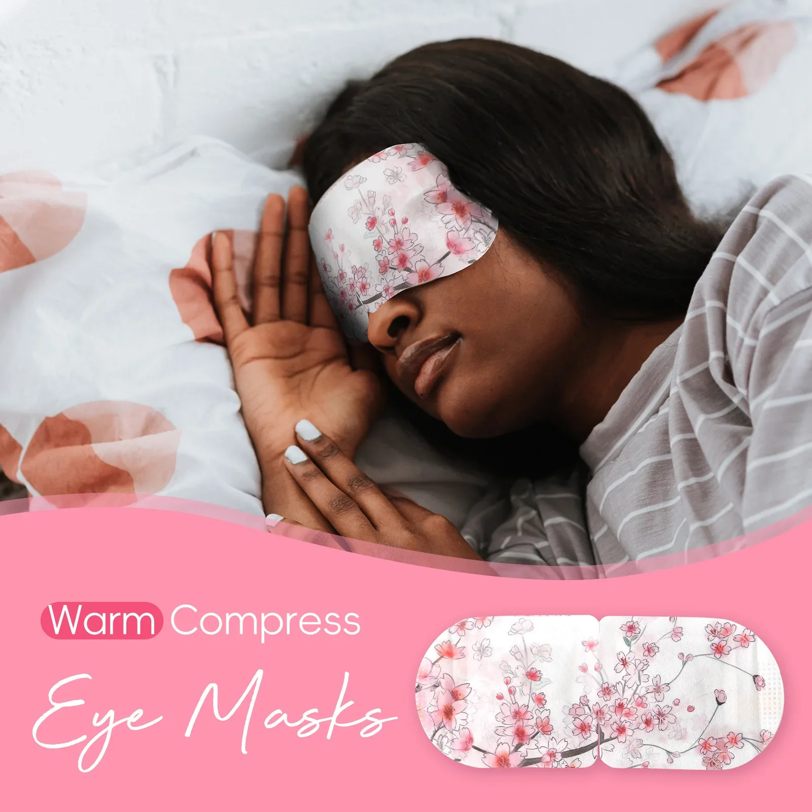 5PCS/10PCS Steam Eye Mask Self Heating Hot Compress Steam Eye Mask Relieve Fatigue Tired Eye Relaxation Spa Better Sleep Travel