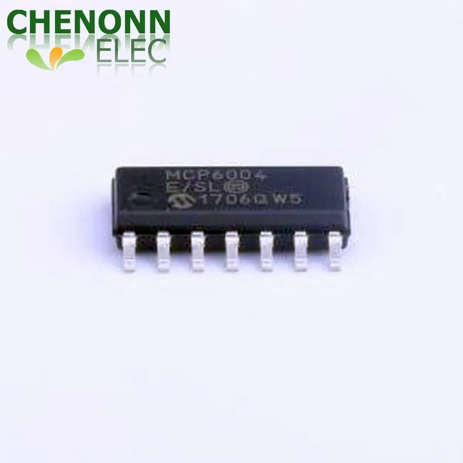 20PCS/LOT MCP6004T-E/SL (Amplifiers ICs)