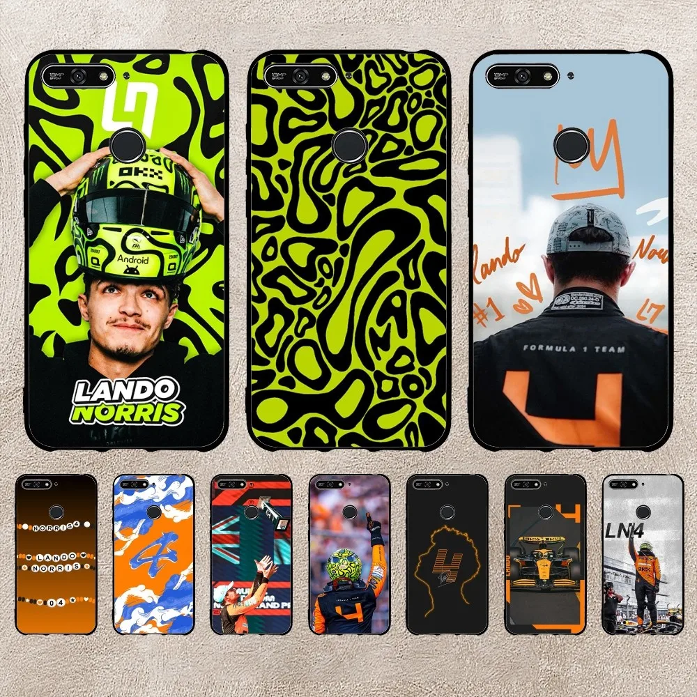 F1 Formula 1 Lando Norris Phone Case For Xiaomi 11 Redmi Note 11 5G 8T 9A 9 10T Note8Pro Note9 12SUltra Black Case