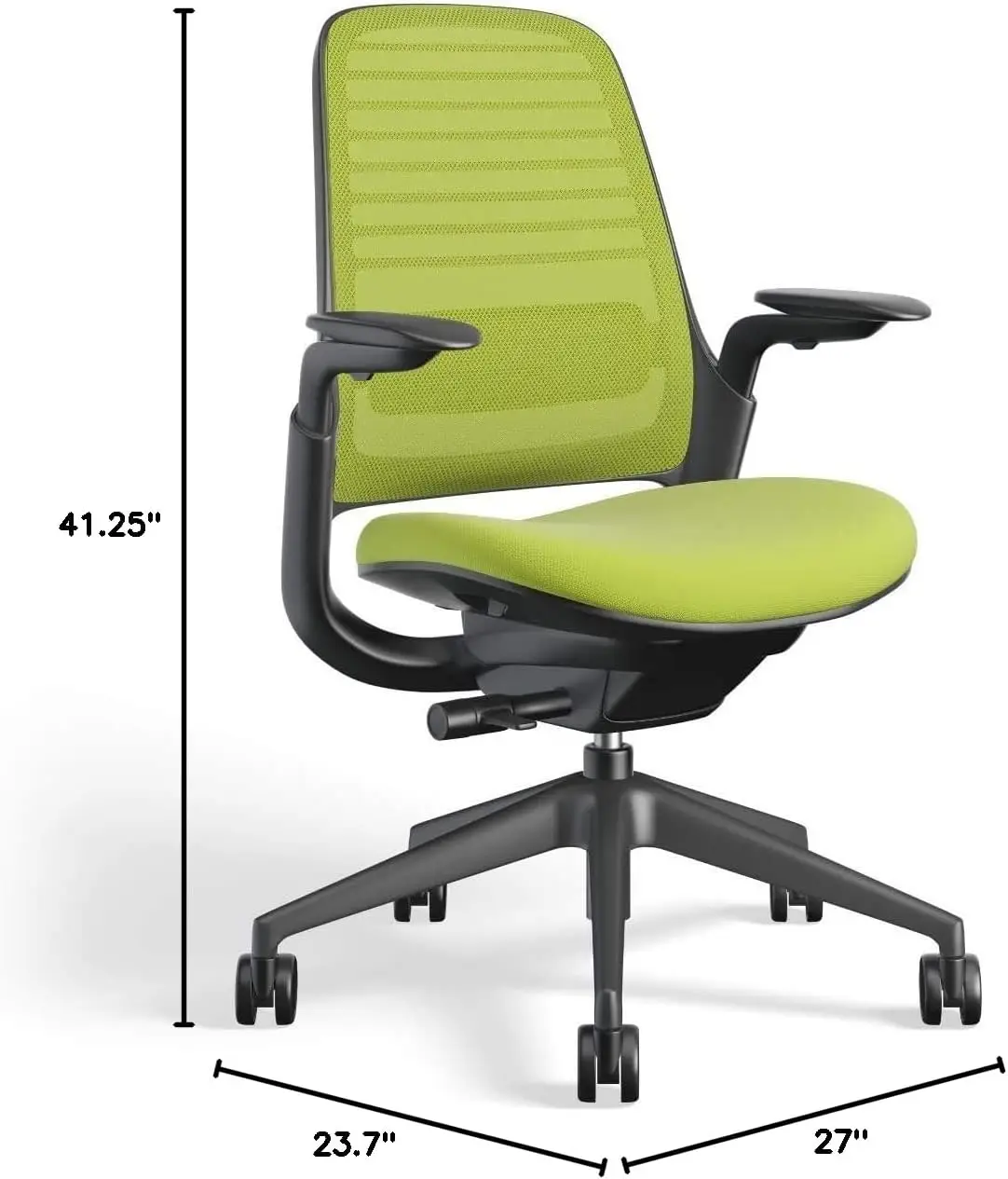 Office Chair - Ergonomic Work Chair with Wheels for Carpet - Helps Support Productivity - Weight-Activated Controls