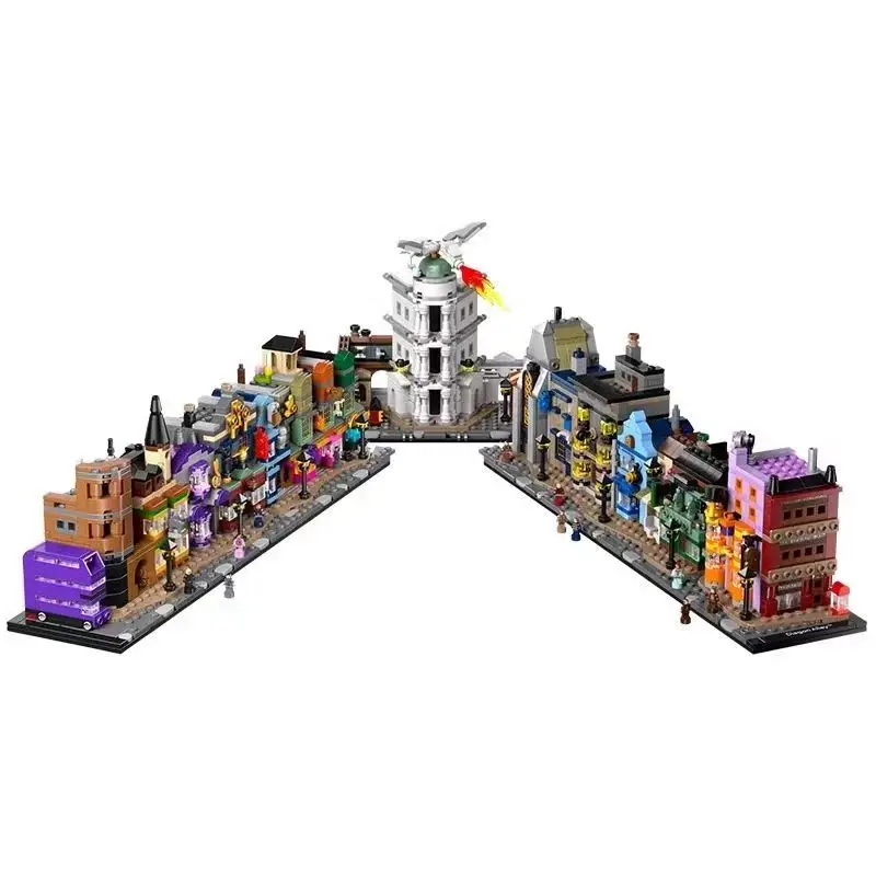 Diagon Alley Street View Shop Model Toys Suitable for Living Room Small Ornaments and Children's Birthday Christmas Gifts