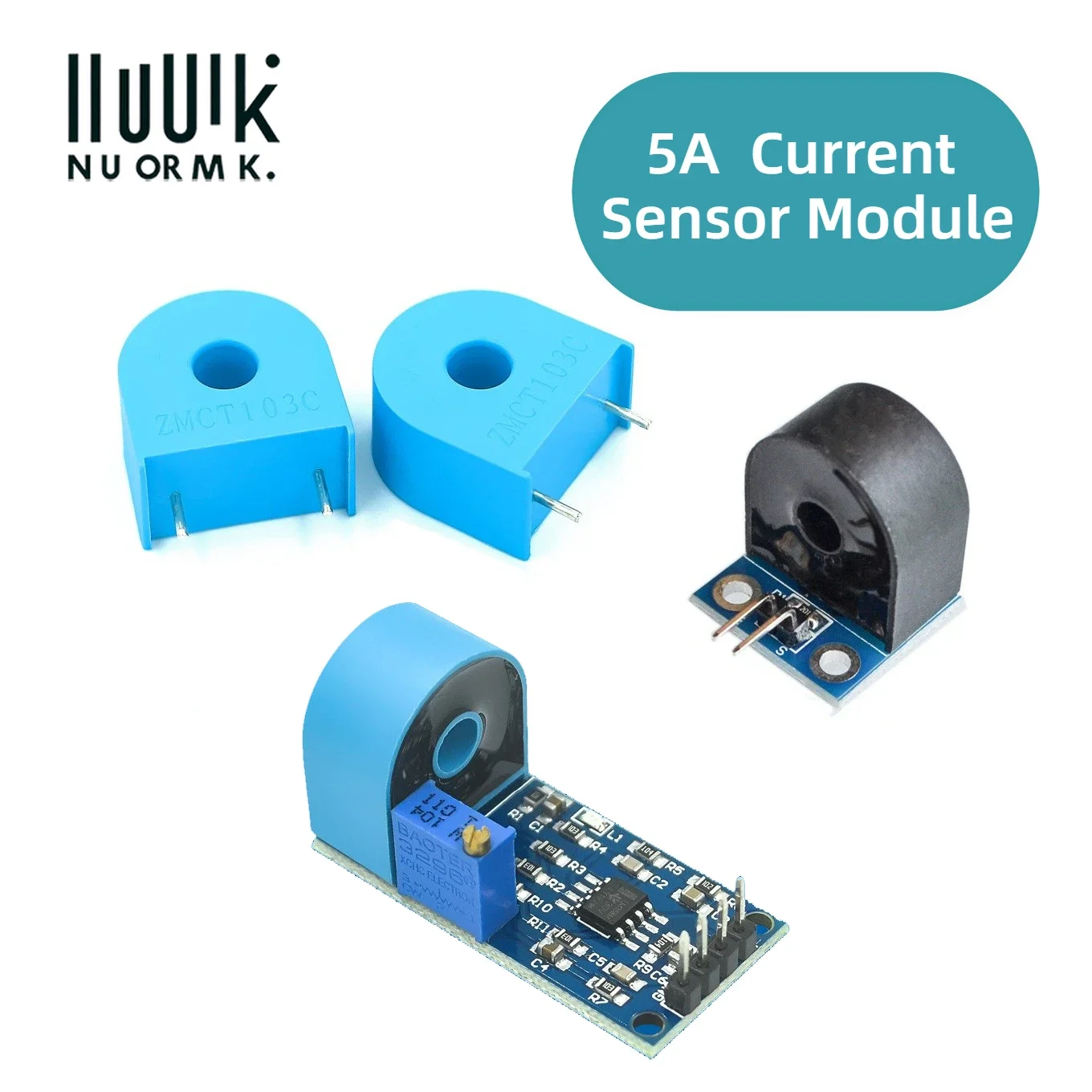 ZMCT103C Высокоточный модуль датчика тока переменного тока 5 А для Arduino ESP32 Однофазный микро-трансформатор с активным выходом