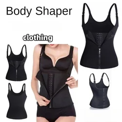 Comfortable Women Waist Trainer Adjustable Three Row Buckle Body Corset Sauna Vest Chloroprene Rubber Waist Cinching Shapewear