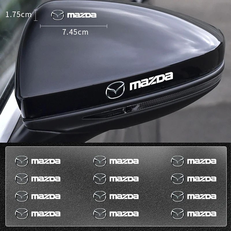 Car Rear Mirror Badge Stickers Window Door Body Decals For Mazda 2 3 6 Atenza Axela Demio CX-5 CX5 CX-3 CX7 CX-9 2018 2019 2021