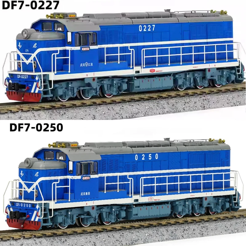 Tren modelo tipo N a escala 1/160 DF7 Dongfeng 7, locomotora diésel, motor de trampo, tren de juguete azul, regalo para niños