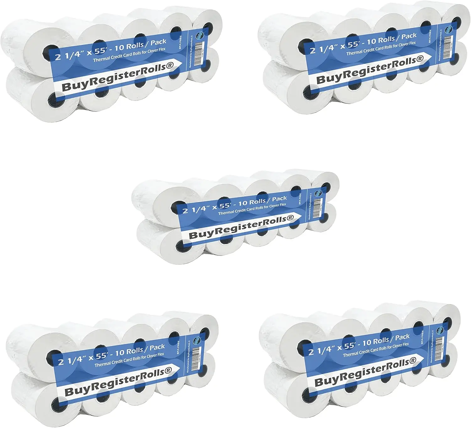 50 Rolls Thermal Pa…