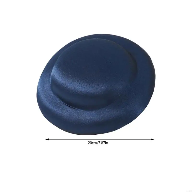 270D قبعة أنيقة فيدوراس شقة قصيرة الحواف قبعة مفاجأة الهدايا أغطية الرأس لقضاء عطلة صور الدعائم #6