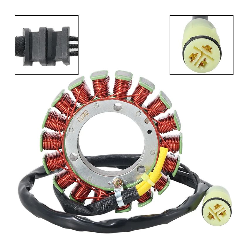 Motorcycle Generator Stator Coil Comp For Kawasaki KVF400 Prairie 400 4X4 1999 2000 2001 2002 Year OEM:21003-1345