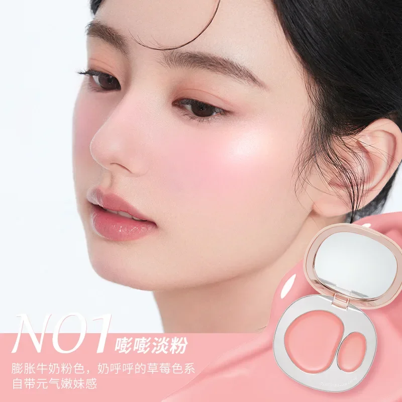ForeverkeyTwo Color Blush plaque intégrée maquillage du visage crème hydratante éclaircissante imperméable facile coloration durable mat Blush