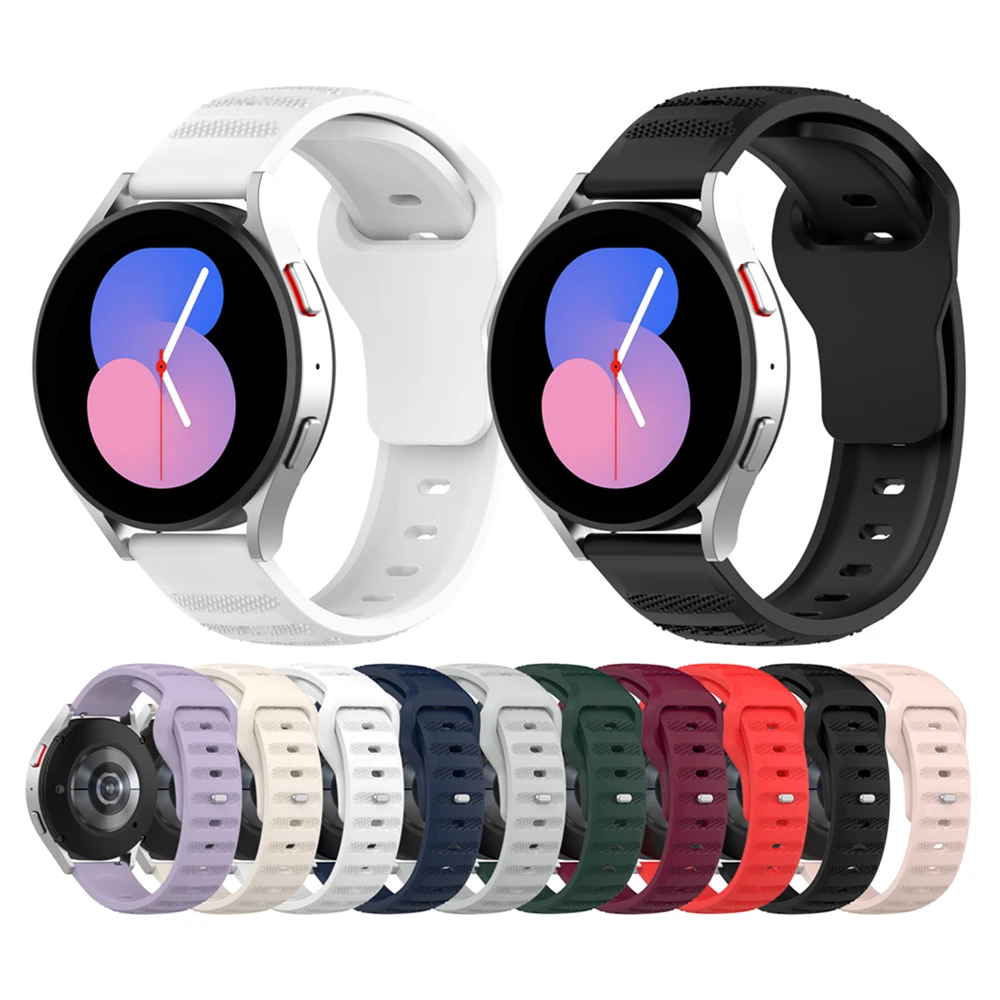 접이식 마그네틱 버클 범용 시계 밴드, 삼성 갤럭시 워치 3 4 5 5pro 액티브 워치 스트랩 손목 밴드, 패션 실리콘 R