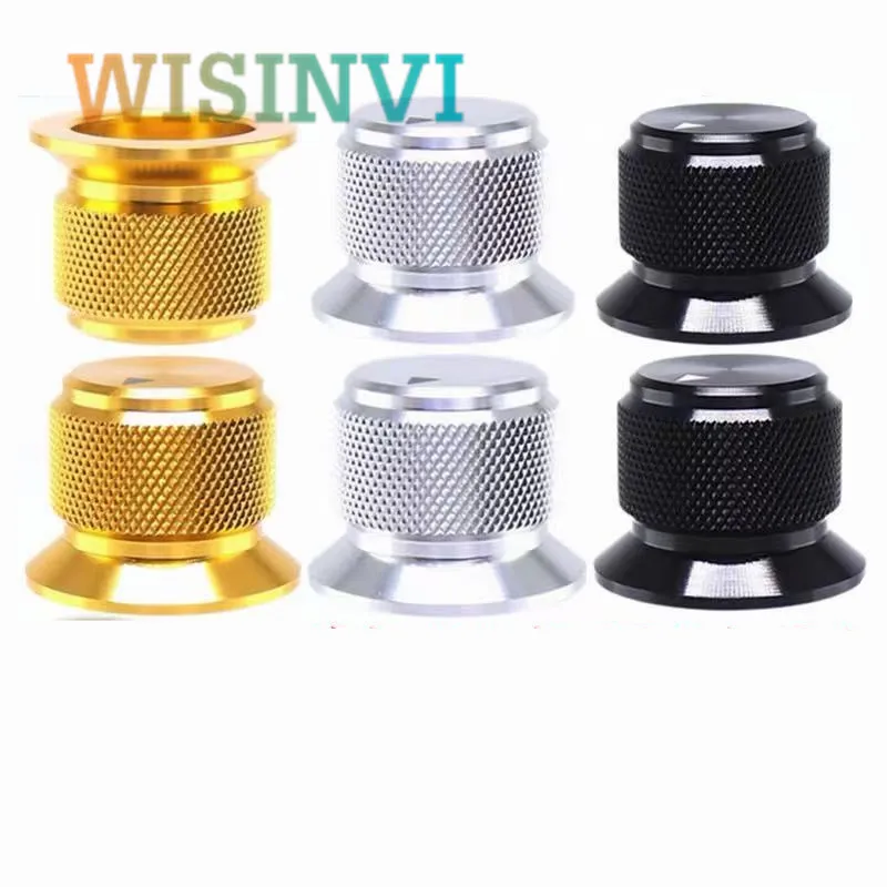 1PCS 25X19mm Aluminum Alloy Potentiometer Knob Electrical Machinery Electronic Instrument Knob Cap Round Hole 6MM/4MM