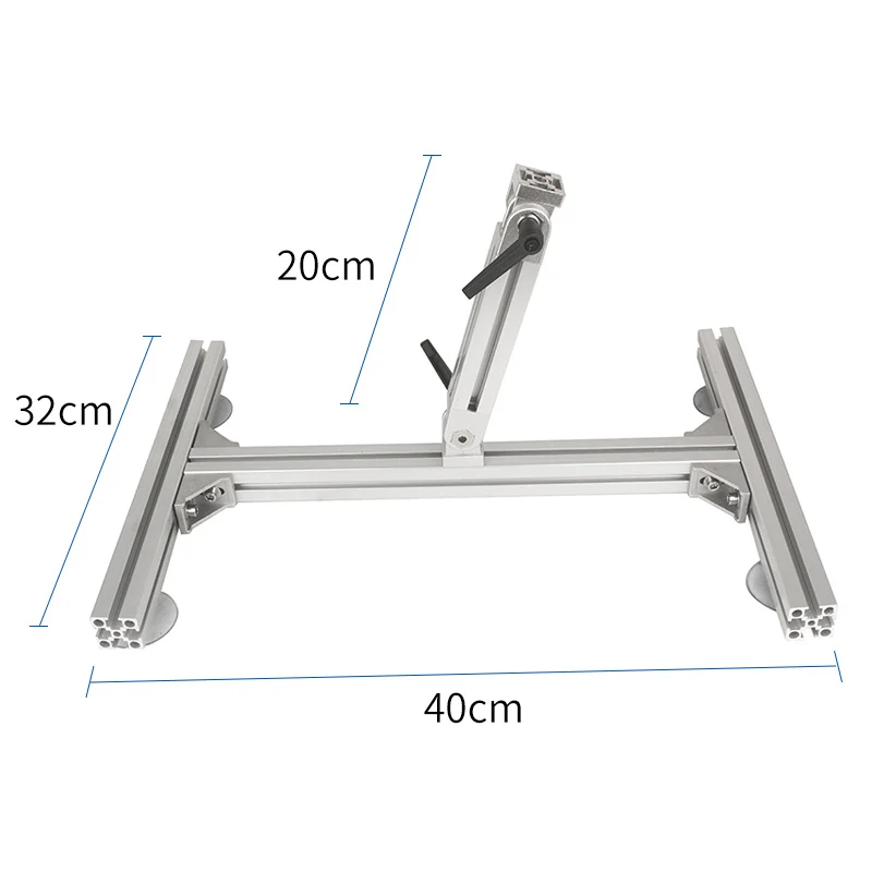 Imagem -06 - Liga de Alumínio Reciprocante Linear Motor Bracket Faça Você Mesmo Atuador Linear Stands Ângulo Ajustável Antiderrapante Foot Pad