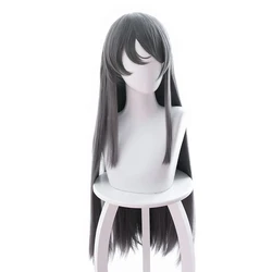 Rascal Does Not Dream Of Bunny Girl Senpai Sakurajima Mai Cosplay Wigs Synthetic Hair Long Straight Gray Wig