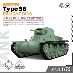 SSMODEL SS72620 1/72 25mm Military Model Kit IJA Type 98 Light Tank