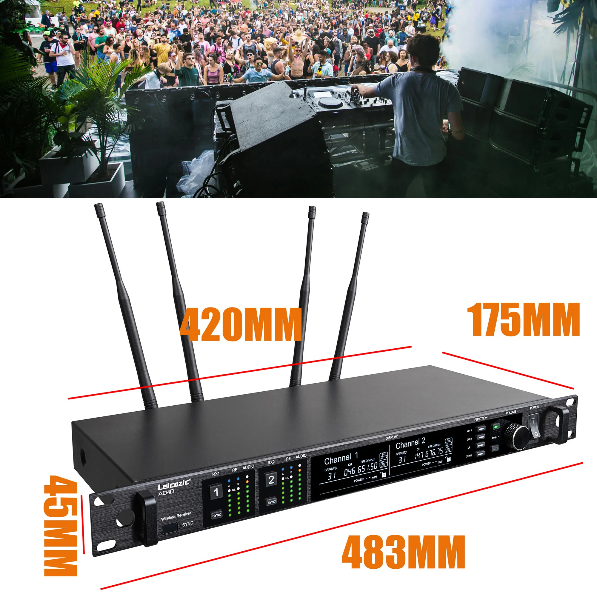 Leicozic SM BETA58 500 600 900 Mhz AD4D KSM11 Dynamisches Drahtloses Mikrofon Professionelle Kopfbedeckung Microfono Für Bühnengebrauch/Zuhause – Detail 5