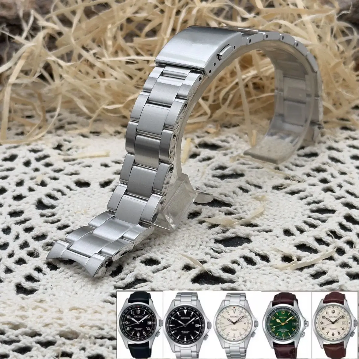 

Suitable for Seiko PROSPEX mountain climbing SPB155J1 SPB121J1 original steel strip 20mm