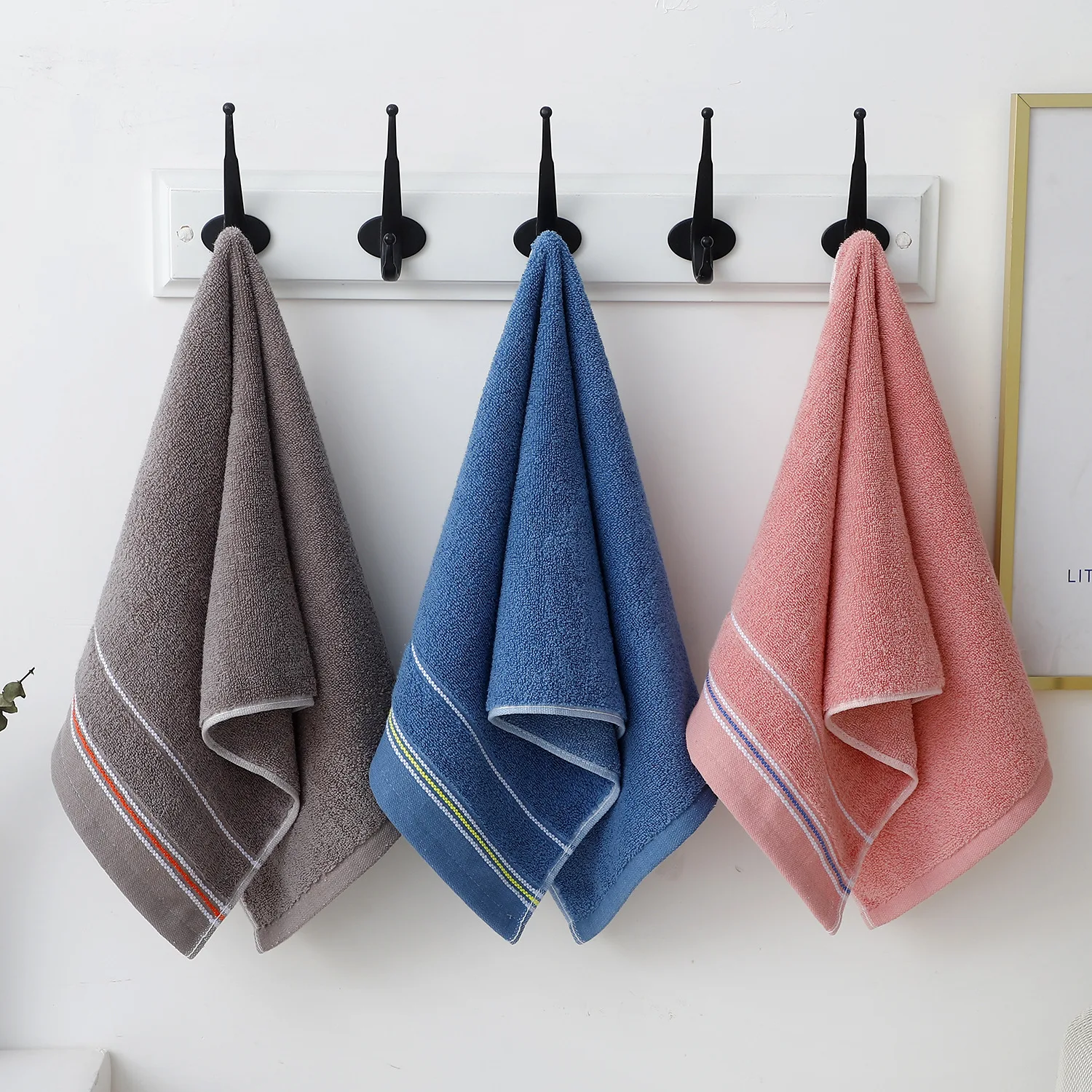 1pcs Cotton Adult Household Face Towel Thickened Absorbent Soft Face Towel, Beauty and Hairdressing Shampoo Towel