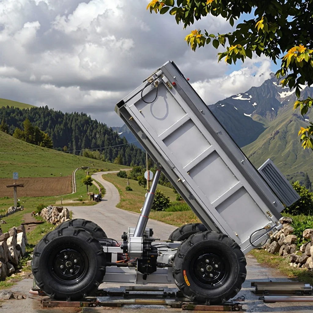 

Вездеходная сельскохозяйственная ферма 4X4 с полным приводом и дистанционным управлением, специальный транспортный самосвал