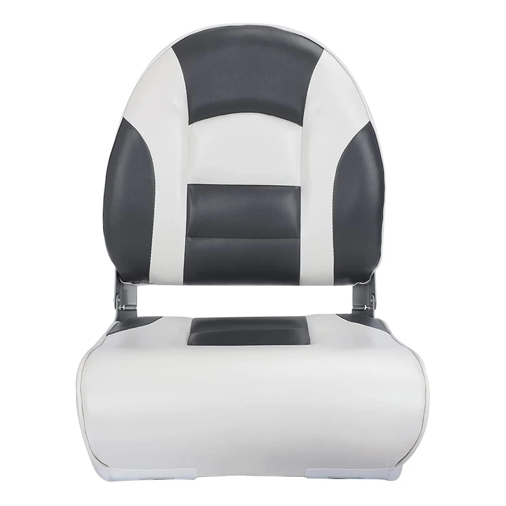 Manufacturer Low Price Bass Boat Seat Fold High Back Jet Boat Chair Marine Seats Waterproof Speed Pontoon Boat Seat for Fishing