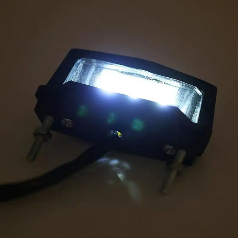 Luz trasera de matrícula pequeña, lámpara trasera para motocicleta, luces para conducción nocturna, viajes de niebla