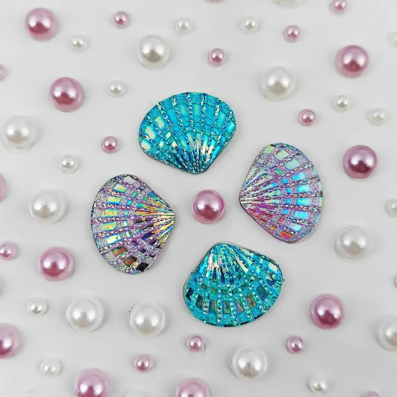 3D Dreamy Shell Pearl Face Stickers DIY Body Art Stage Makeup Tool 1 Sheet Sparkling Mermaid Rhinestone Temporary Tattoos view 4