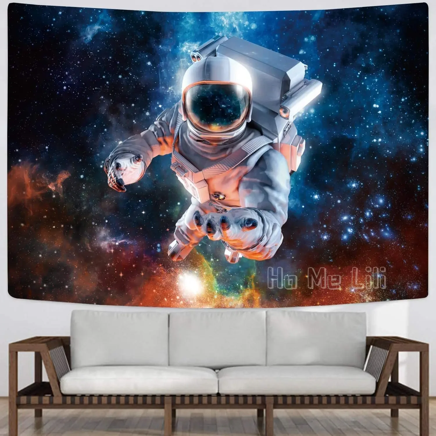 Astronaut Tapestry Trippy Galaxy Psychedelic Space Pilot Wall Hanging Fantasy Outer Space  for Living Room Bedroom Dorm Decor