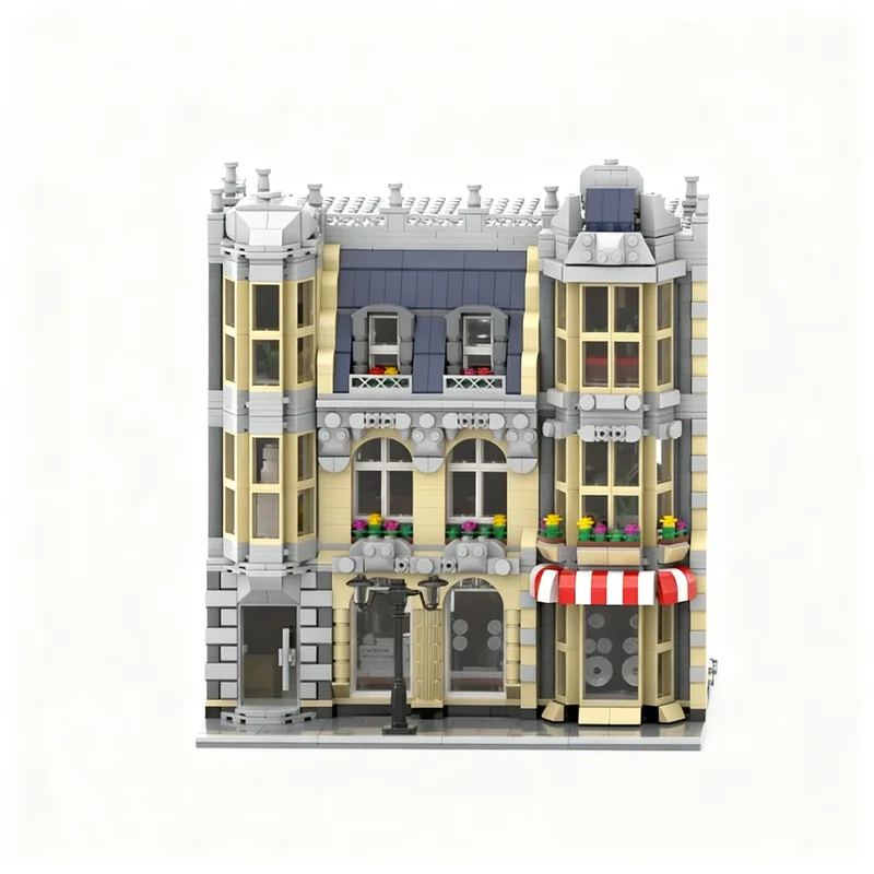 3008pcs MOC HiFi Shop Residential House Model Building Blocks Architecture Toys Birthday Gift Education Brick Presentation Idea